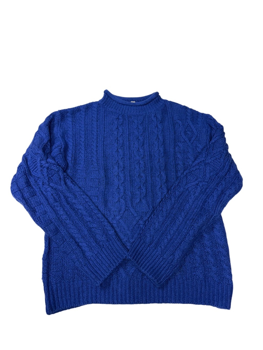 Riley & Rae Roll Neck Sweater Womens Size M Fisherman Coastal Preppy Hamptons